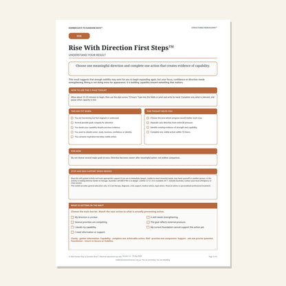 Rise With Direction First Steps™ product cover preview